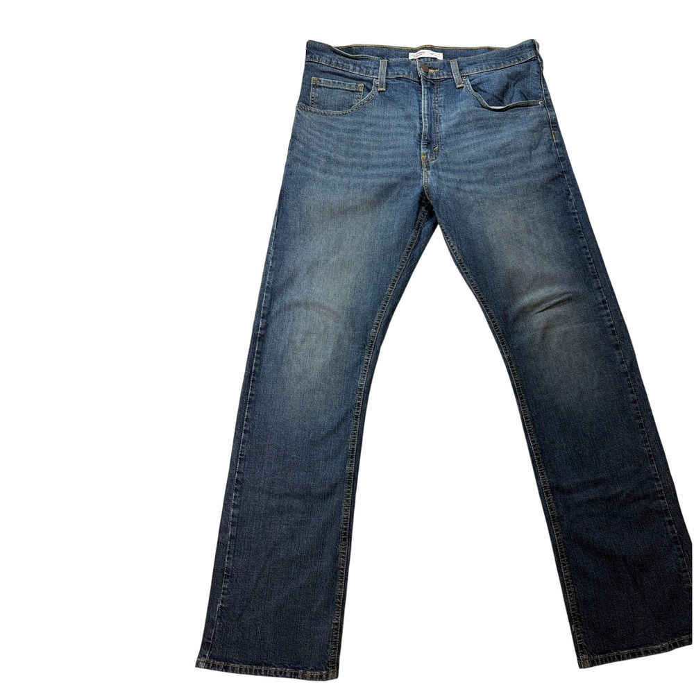 Levi Strauss Signature Bootcut Jeans Mens 34x32 Medium Wash Blue